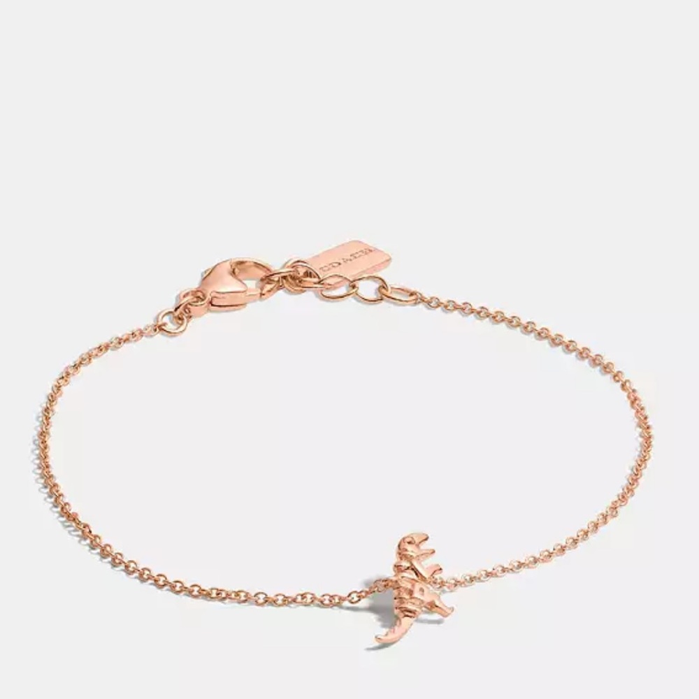 Coach Mini Demi Fine Rexy Bracelet in Rosegold - Picture 1 of 7